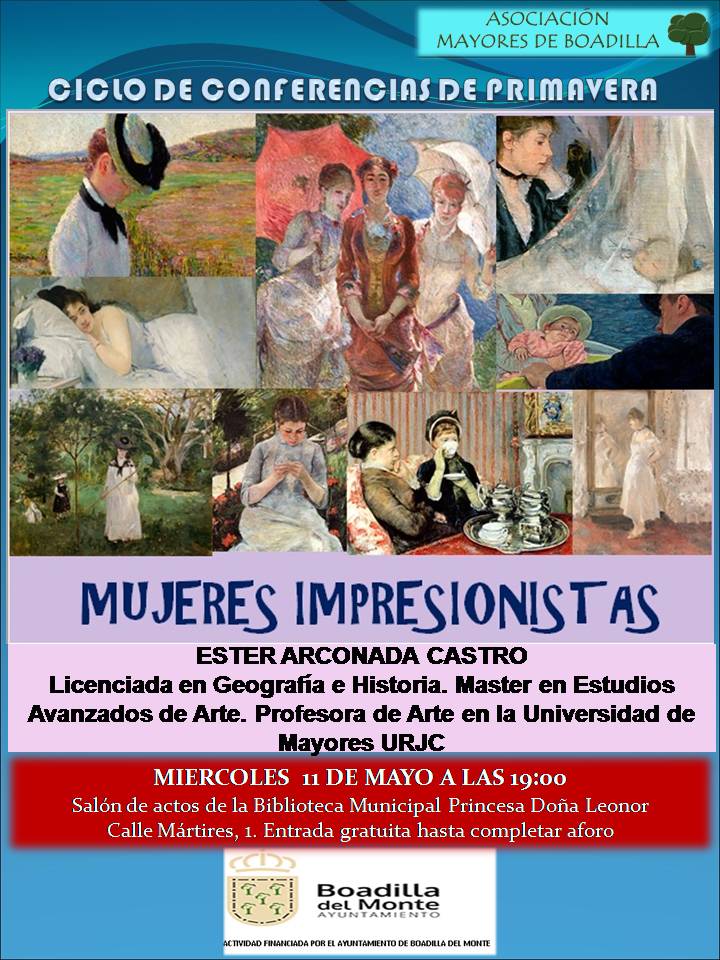 MUJERES IMPRESIONISTAS (MI�RCOLES 11 MAYO, 19:00 h)